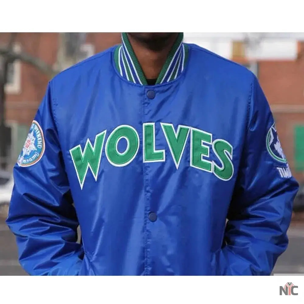 All Star Weekend Minnesota Timberwolves Blue Jacket Clanton Jacket
