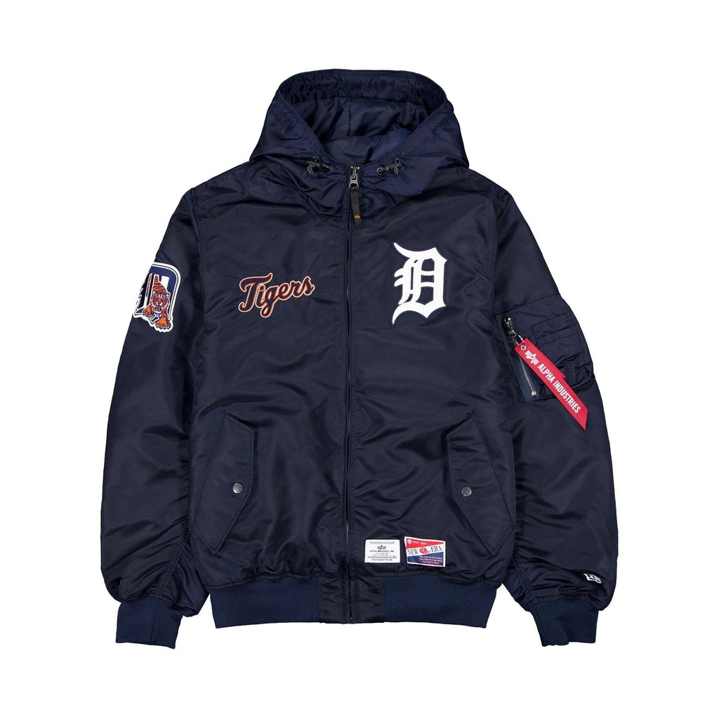 Alpha Industries L-2B Hooded Detroit Tigers Bomber Jacket Clanton Jacket