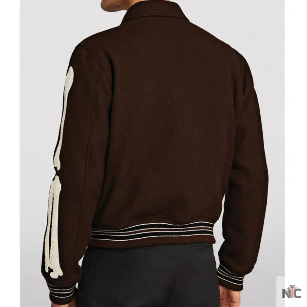 Amiri Bones Letterman Wool Jacket Clanton Jacket