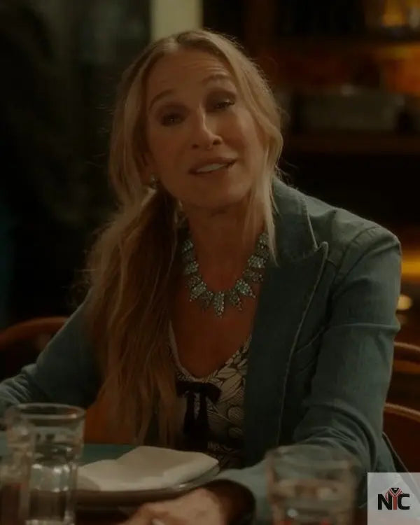 And Just Like That S03 Sarah Jessica Parker Denim Blazer Clanton Jacket