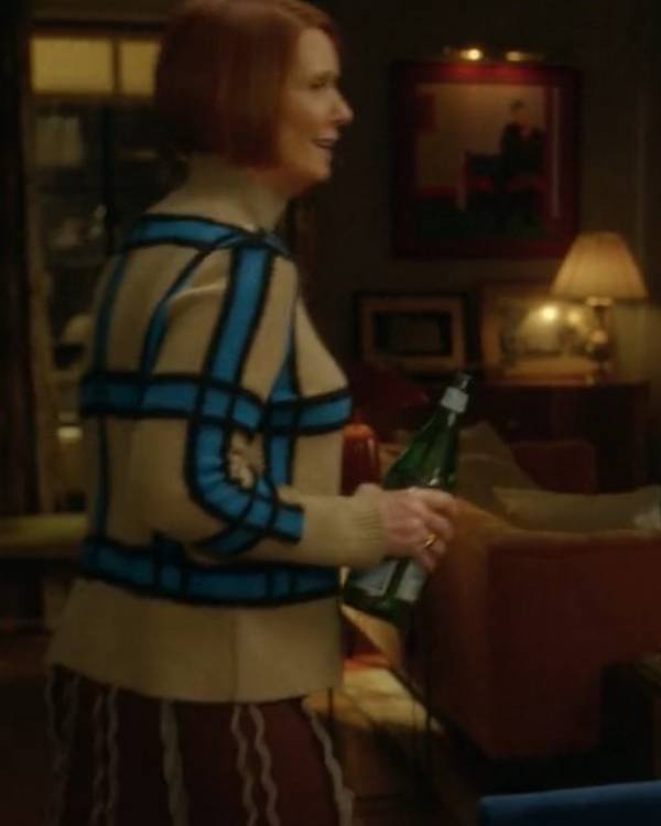 And Just Like That Miranda Hobbs Check Sweater Clanton Jacket