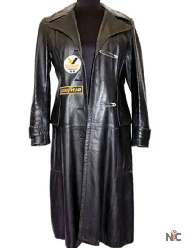 Angelina Jolie Gone in 60 Seconds Black Leather Coat Clanton Jacket