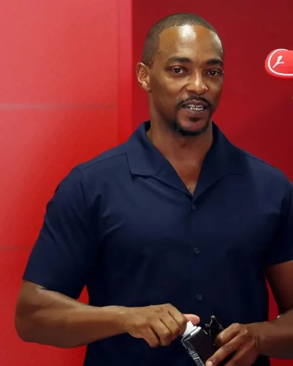 Anthony Mackie Hungary F1 Grand Prix 2025 Ferrari Shirt Clanton Jacket