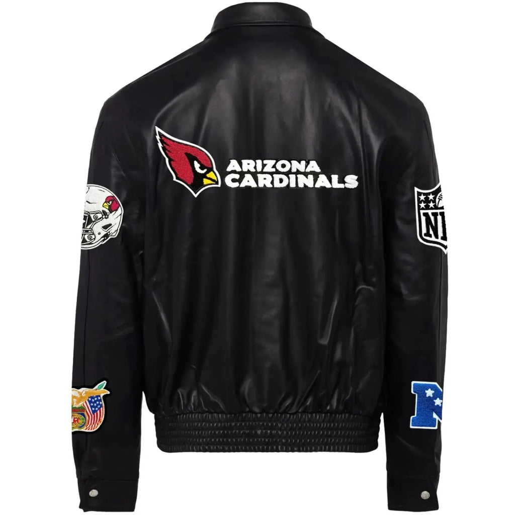 Arizona Cardinals Jeff Hamilton Leather Varsity Jacket Clanton Jacket