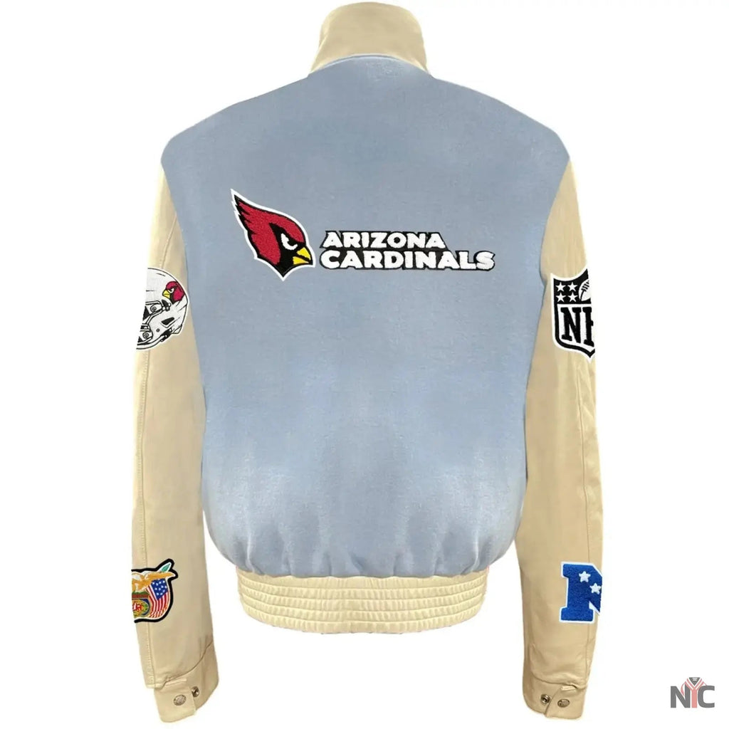 Arizona Cardinals Jeff Hamilton Wool and Leather Jacket Clanton Jacket