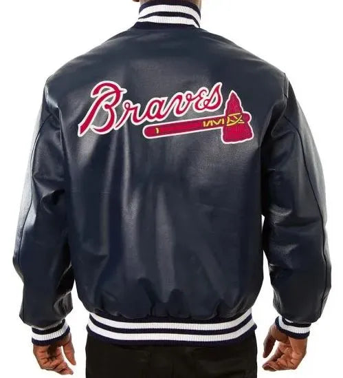 Atlanta Braves Leather Varsity Jacket