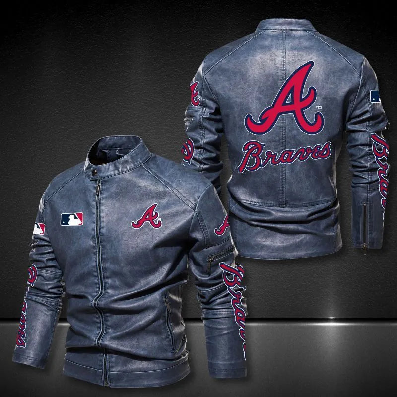 Atlanta Braves Motor leather jacket