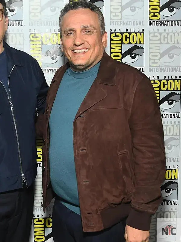 Avengers Doomsday Joe Russo Suede Leather Jacket Clanton Jacket