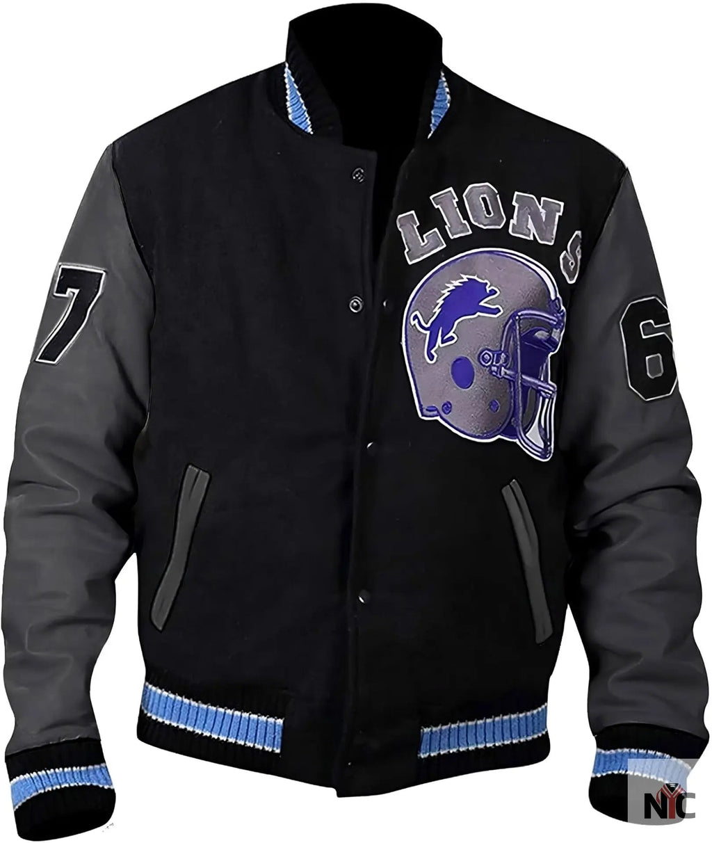 Axel Foley Detroit Lions Jacket Clanton Jacket