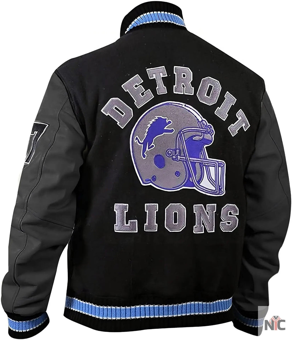 Axel Foley Detroit Lions Jacket Clanton Jacket