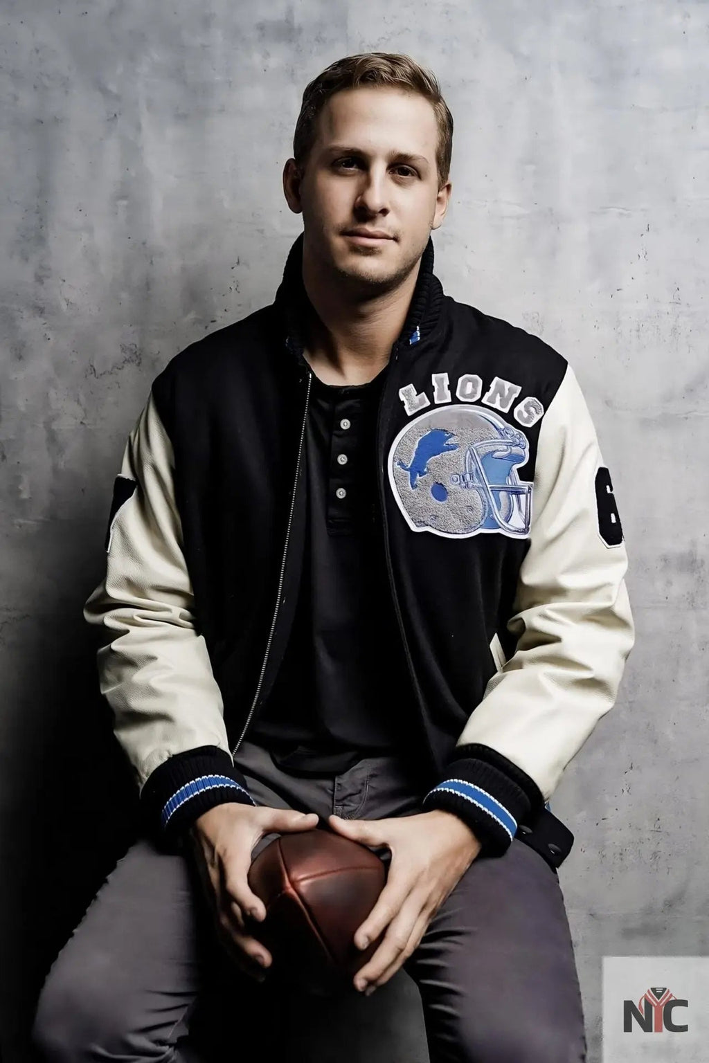 Axel Foley Detroit Lions Jacket Clanton Jacket