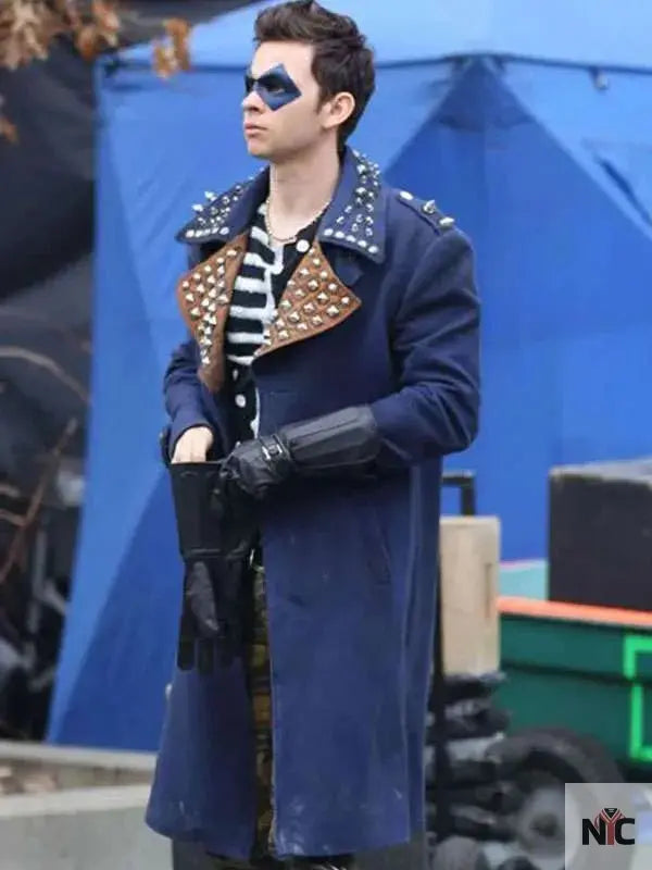 Axel Walker The Flash S04 Blue Coat Clanton Jacket