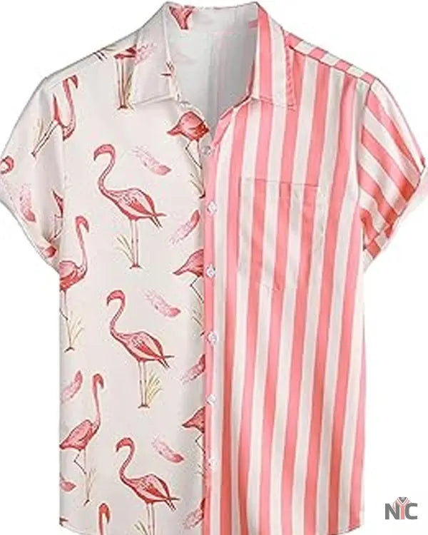 Bachelor in Paradise Jesse Palmer Striped Flamingo Pajamas Clanton Jacket