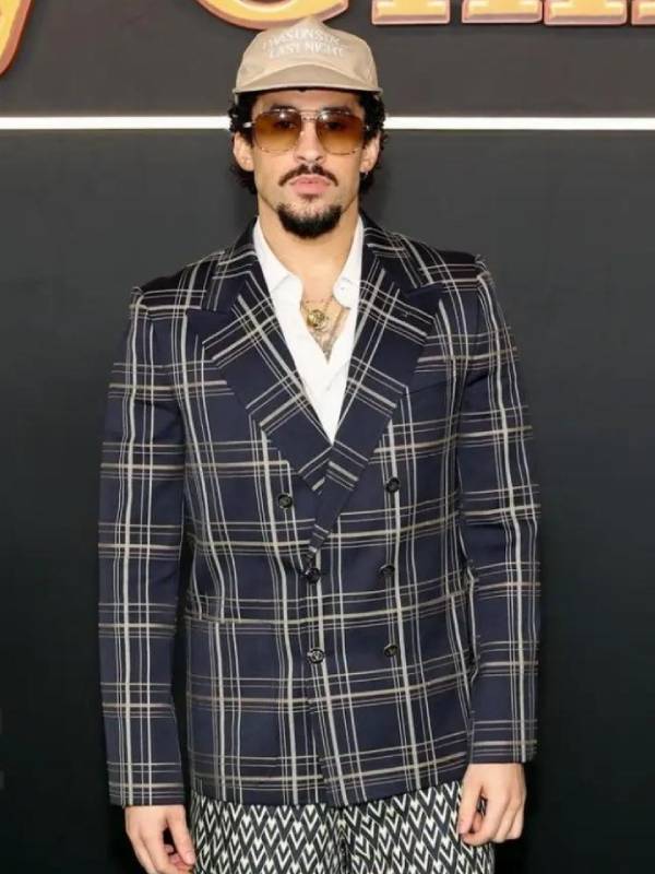 Bad Bunny Happy Gilmore 2 NYC Premiere Blazer Clanton Jacket