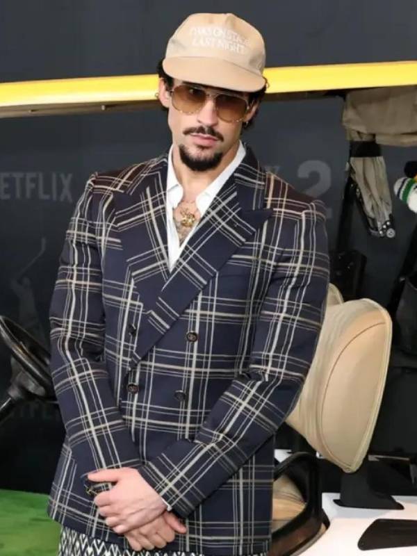 Bad Bunny Happy Gilmore 2 NYC Premiere Blazer Clanton Jacket
