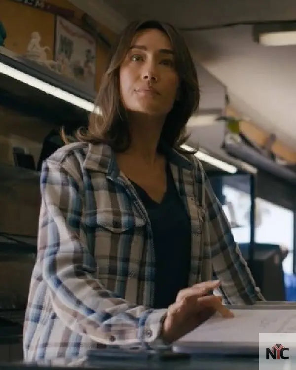 Ballard S01 Maggie Q Plaid Shirt Clanton Jacket