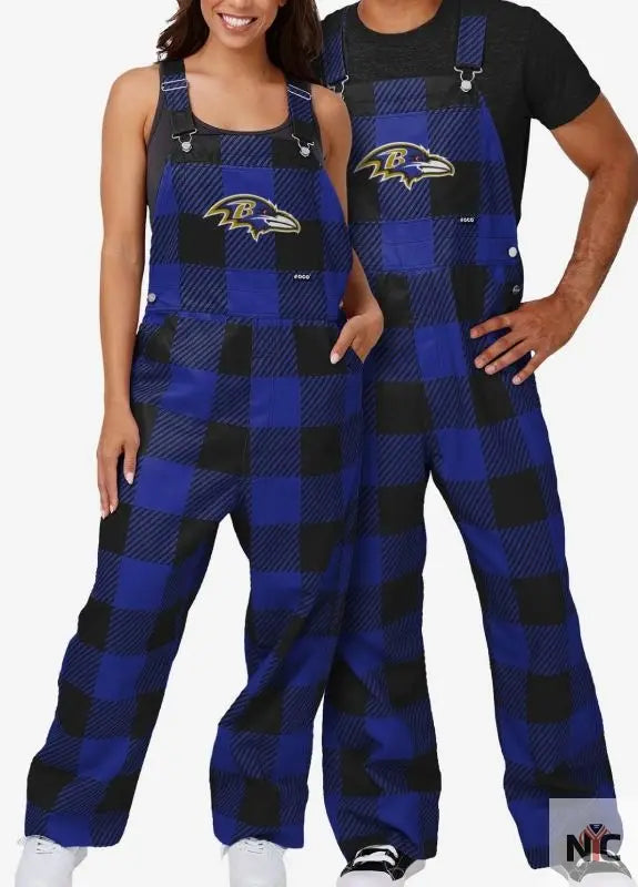 Baltimore Ravens Plaid Bib Overalls Clanton Jacket
