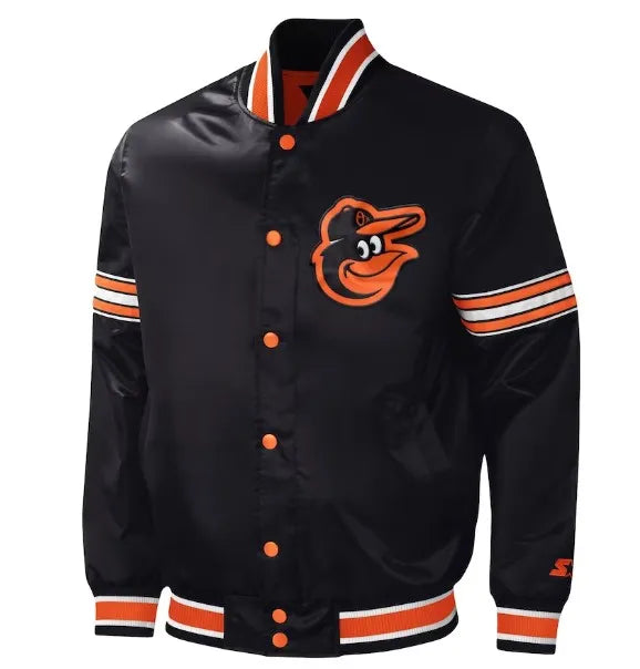 Baltimore Orioles MLB Black Varsity Jacket
