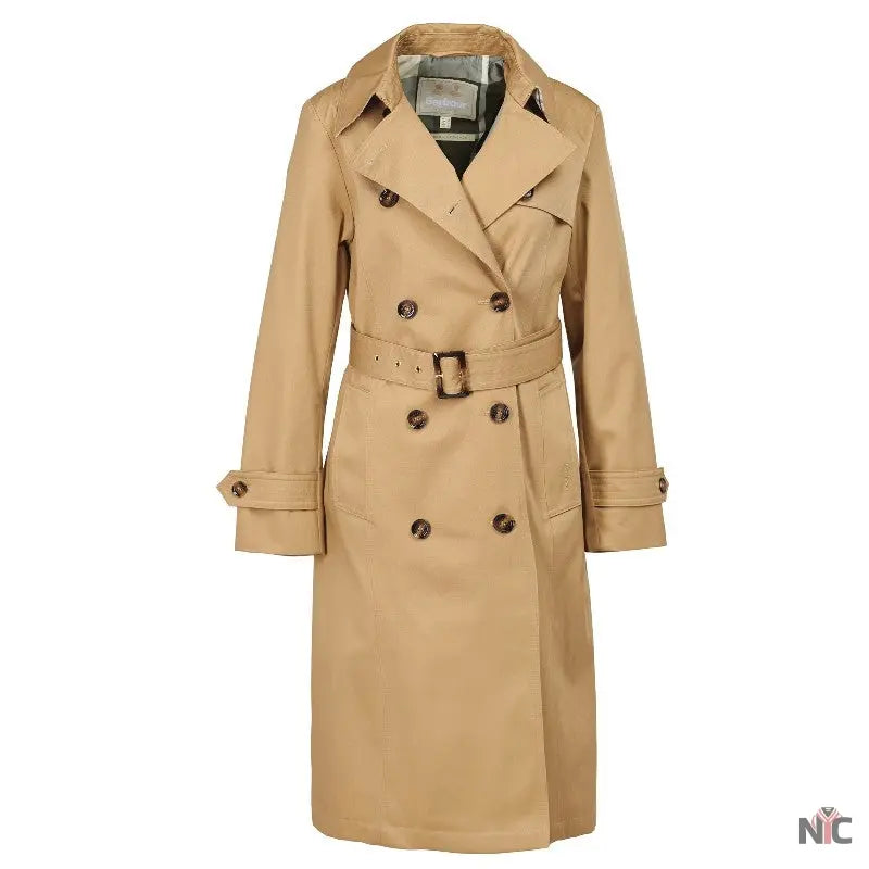 Barbour Greta Ladies Showerproof Trench Coat - Clanton Jacket