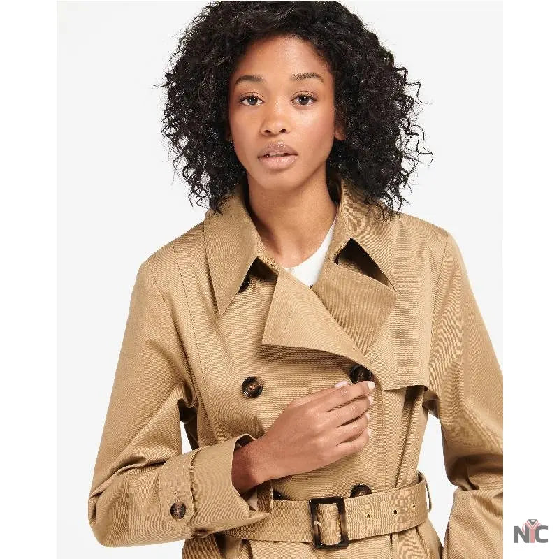 Barbour Greta Ladies Showerproof Trench Coat - Clanton Jacket