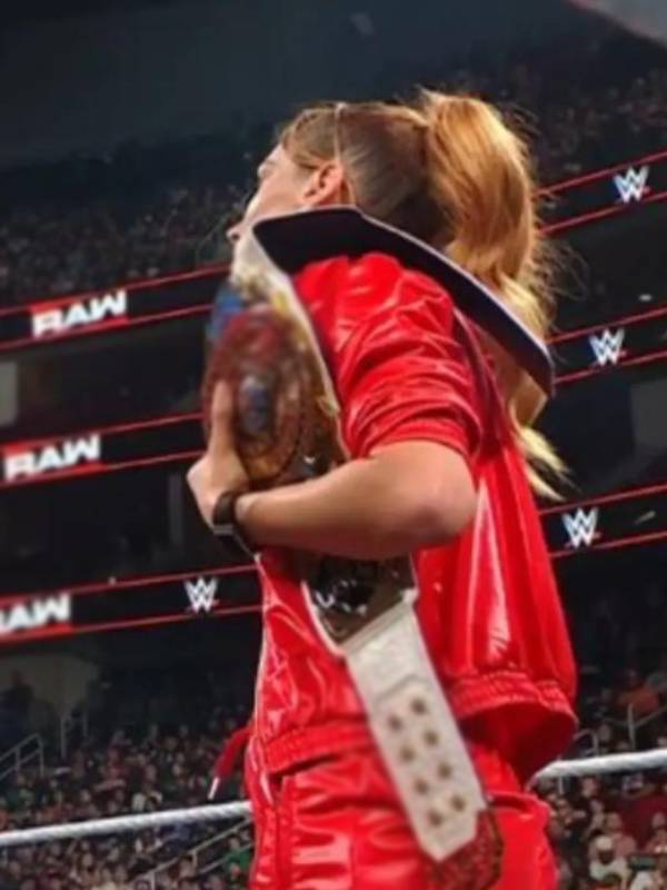 Becky Lynch WWE Monday Night RAW Red Jacket Clanton Jacket