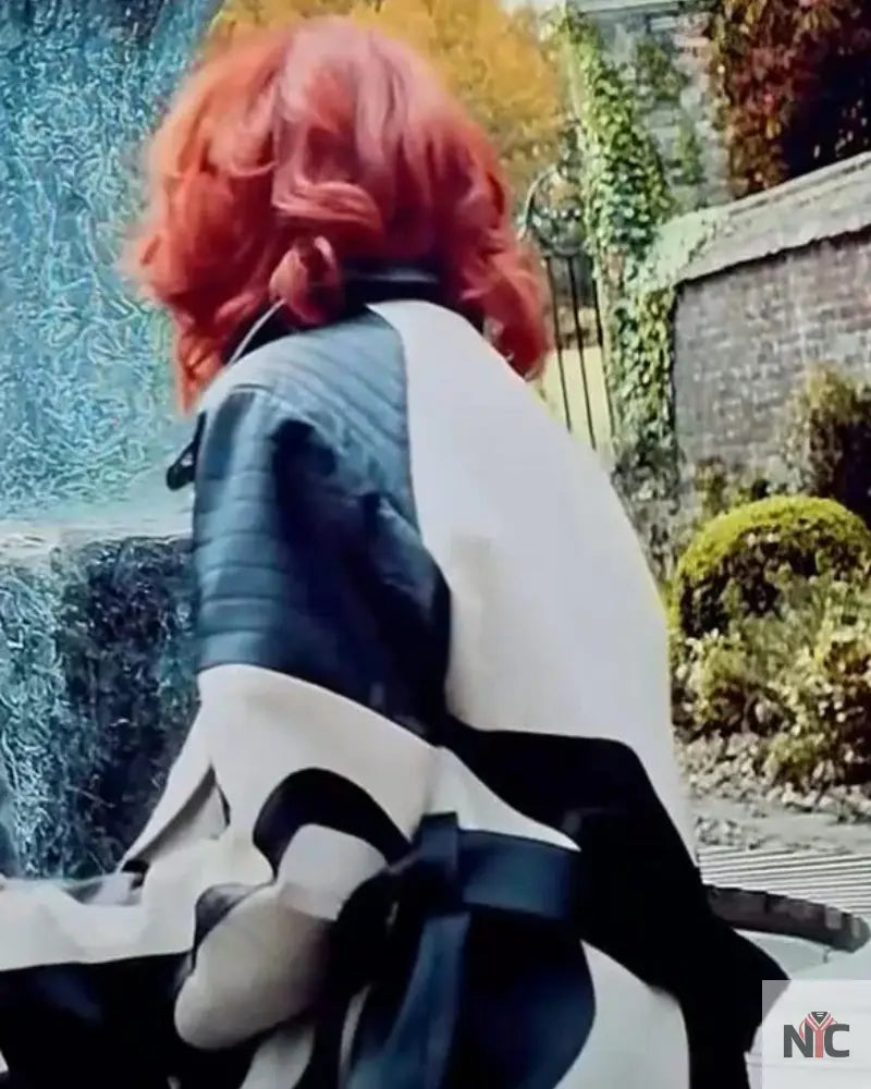 Beetlejuice Beetlejuice 2024 Delia Deetz Leather Coat Clanton Jacket