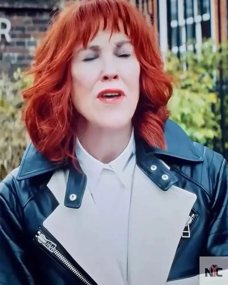 Beetlejuice Beetlejuice 2024 Delia Deetz Leather Coat Clanton Jacket