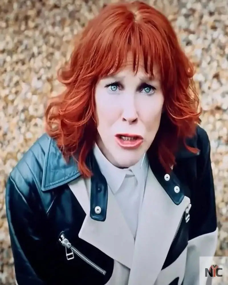 Beetlejuice Beetlejuice 2024 Delia Deetz Leather Coat Clanton Jacket