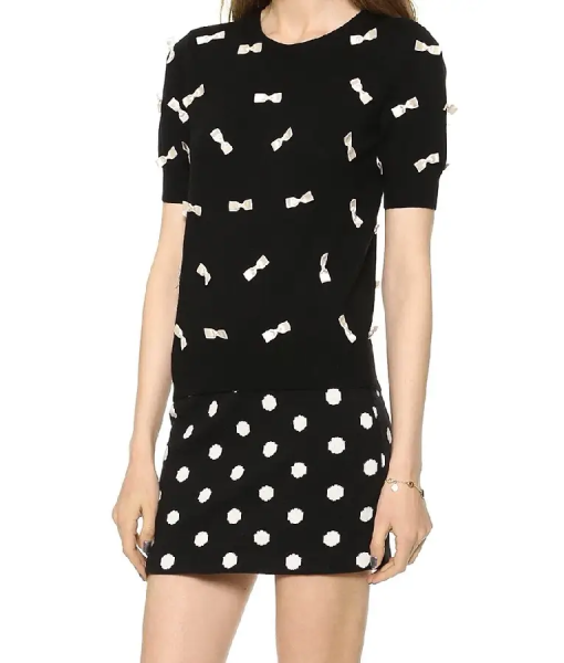 Below Deck S12 Bow Print Sweatshirt USA Jackets