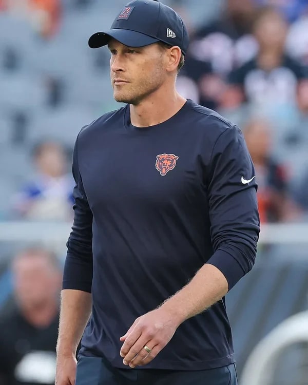 Ben Johnson NFL Preseason 2025 Chicago Bears Sweatshirt Clanton Jacket