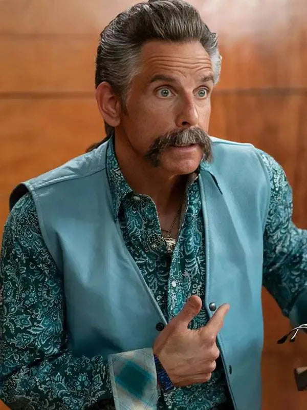 Ben Stiller Happy Gilmore 2 Blue Vest Clanton Jacket