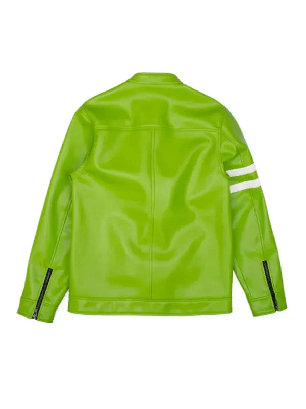 Ben 10 Cosplay Green Leather Jacket Clanton Jacket