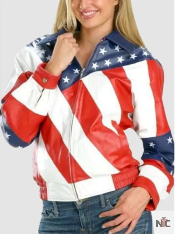 Beyonce Michael Hoban American Flag Jacket Clanton Jacket