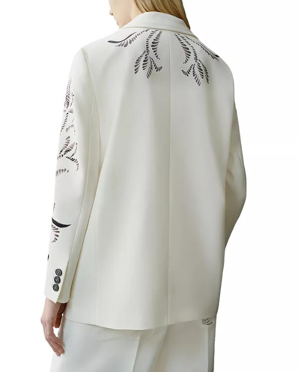 Beyond The Gates 2025 Tamara Tunie White Printed Blazer Clanton Jacket