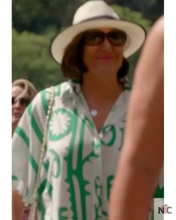 Billion Dollar Playground Green & White Print Playsuit Clanton Jacket