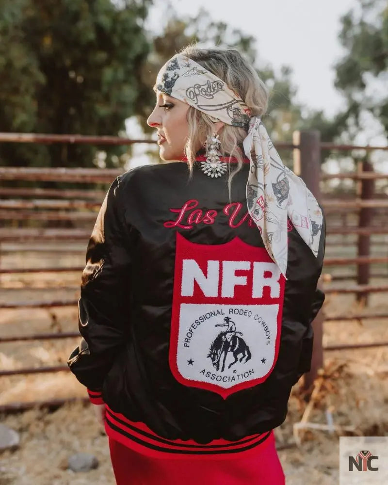 Black Classic NFR Bomber Clanton Jacket