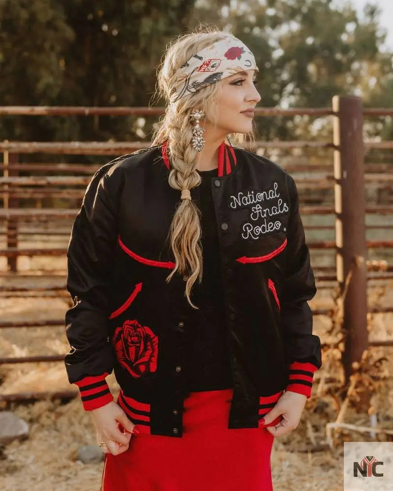 Black Classic NFR Bomber Clanton Jacket