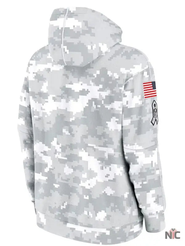 Chicago Bears Salute To Service Camo 2024 Hoodie Clanton Jacket