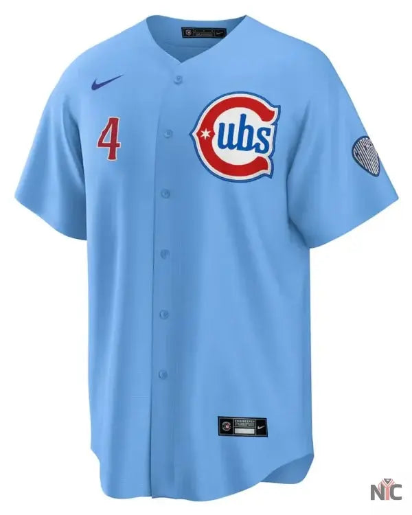 Chicago Cubs Pete Crow Armstrong Nike Light Blue Alternate Player Jersey Clanton Jacket