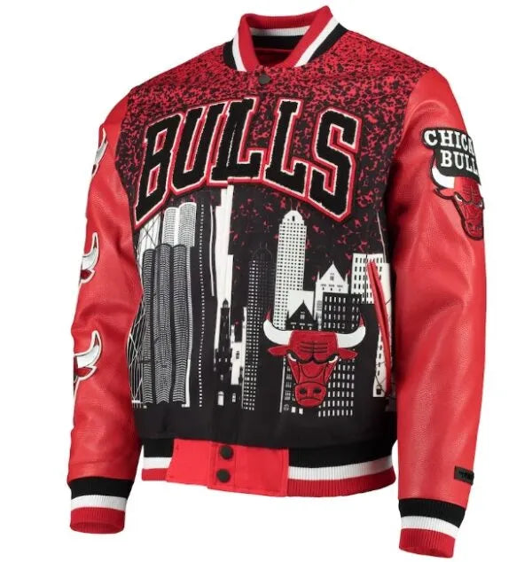 Chicago Bulls Red Championship Jacket