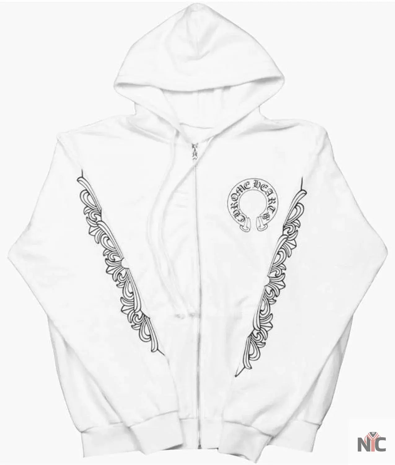 Chrome Hearts Floral Cross Hoodie Clanton Jacket
