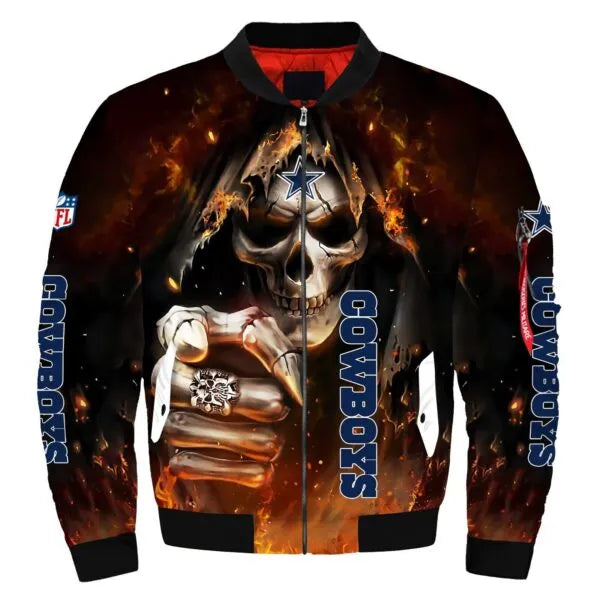 Dallas Cowboys Halloween Bomber Jacket