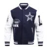 Dallas Cowboys Old English Zip Varsity Jacket for Fans