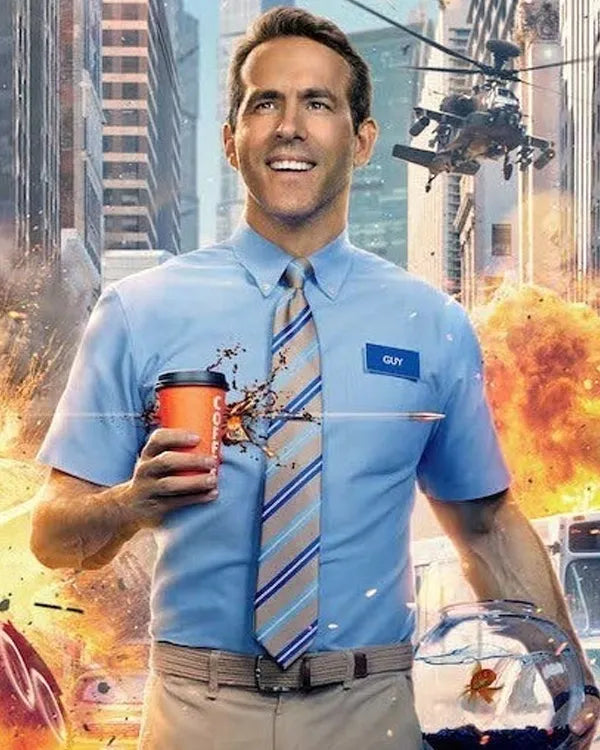 Free Guy Ryan Reynolds Shirt and Tie