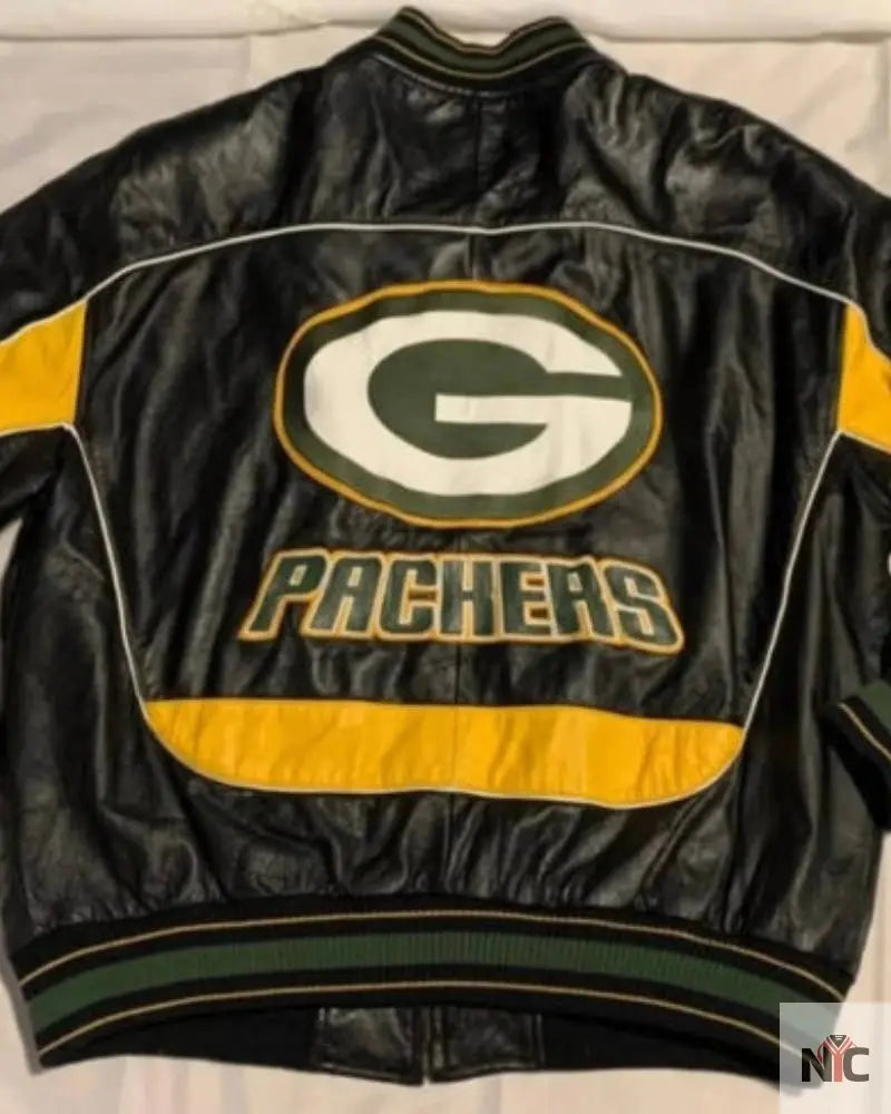 G-III Carl Banks Green Bay Packers Leather Jacket Clanton Jacket