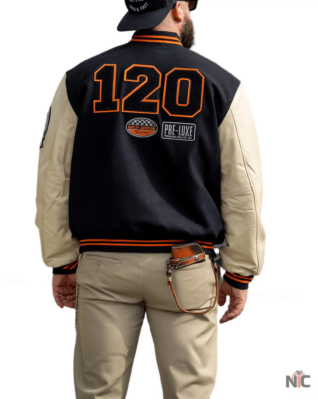 Harley Davidson 120th Anniversary Wool Varsity Jacket Clanton Jacket