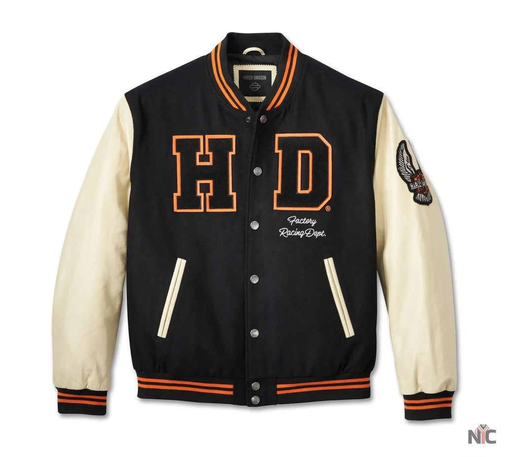 Harley Davidson 120th Anniversary Wool Varsity Jacket Clanton Jacket