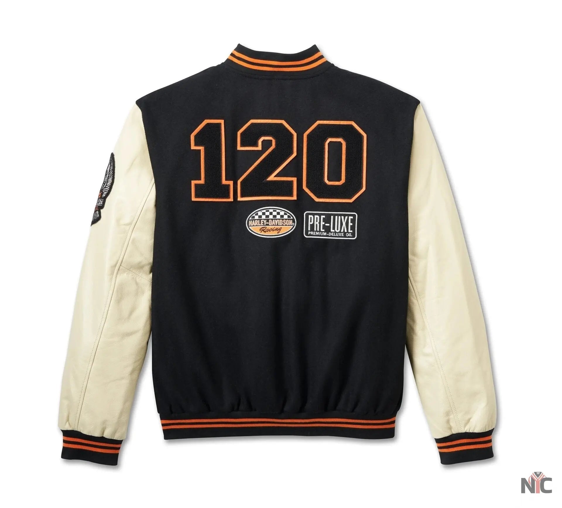 Harley Davidson 120th Anniversary Wool Varsity Jacket Clanton Jacket