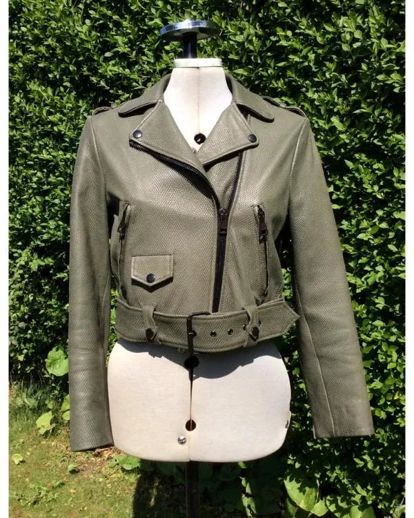 Heartland S19 Baye McPherson Green Leather Jacket