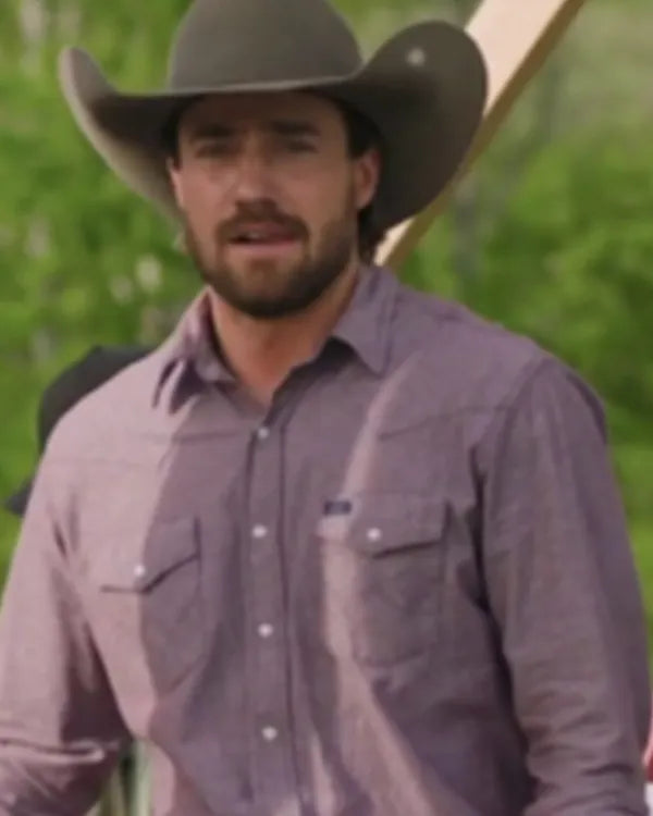 Heartland S19 Spencer Lord Purple Button Down Shirt
